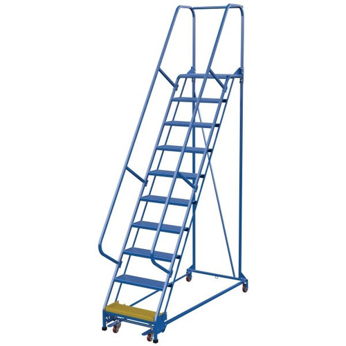 Vestil Perforated 10-Step Portable Warehouse Ladder 75.13"