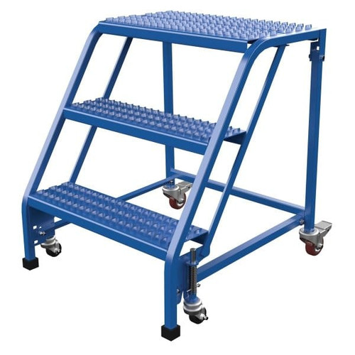 Vestil Grip Strut 3-Step No Rail Portable Warehouse Ladder 31.56 X 27.63"