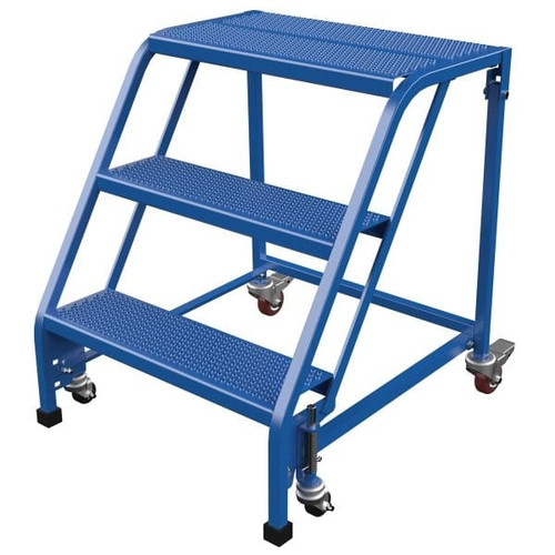 Vestil Perforated 3-Step No Rail Portable Warehouse Ladder 31.56 X 27.63"