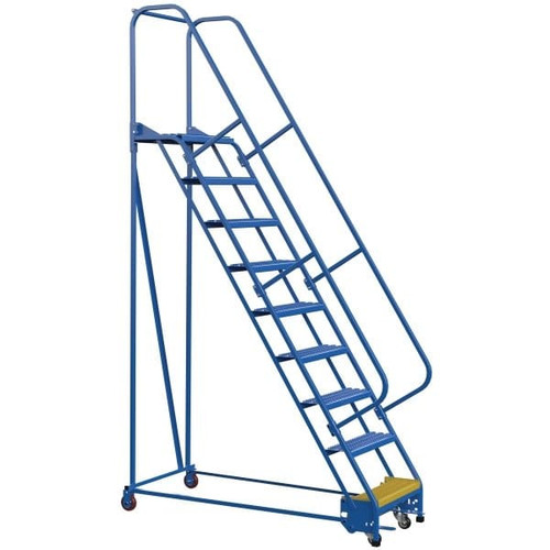 Vestil Grip Strut 9-Step Portable Warehouse Ladder 68.94 X 29.75"