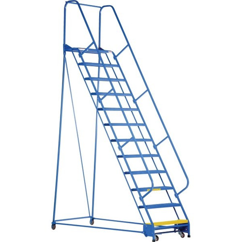 Vestil Grip Strut 12-Step Portable Warehouse Ladder 87.63 X 38.94"