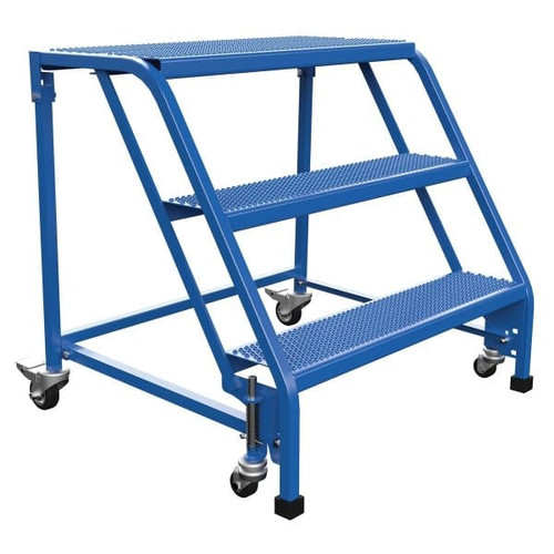 Vestil Perforated 3-Step No Rail Portable Warehouse Ladder 31.56 X 34.31"