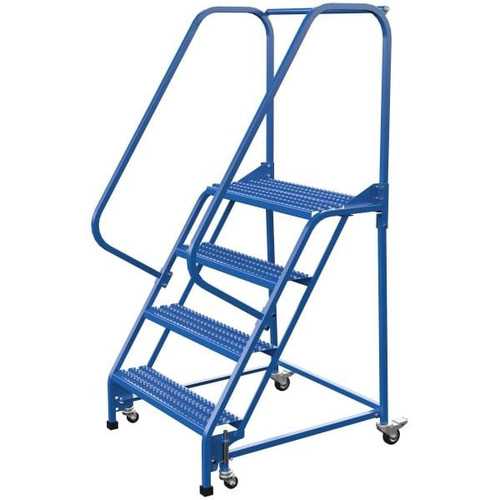 Vestil Grip Strut 4-Step Portable Warehouse Ladder 40.44 X 34.31"