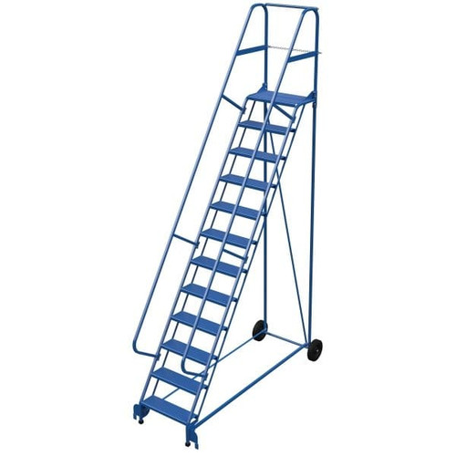 Vestil 58° Perforated 12-Step Roll-A-Fold Ladder 91 X 34.25"