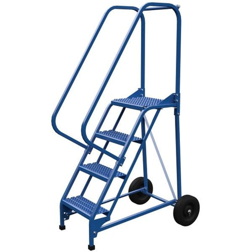Vestil 58° Grip Strut 4-Step Roll-A-Fold Ladder 41.5 X 28"