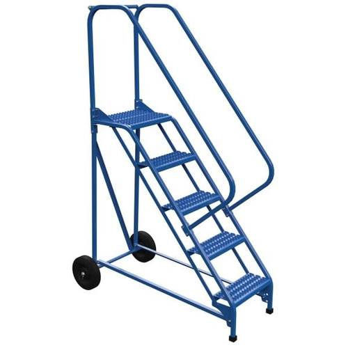 Vestil 50° Grip Strut 5-Step Roll-A-Fold Ladder 54.31 X 28"