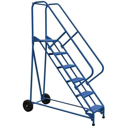 Vestil 50° Perforated 6-Step Roll-A-Fold Ladder 64.63 X 28"