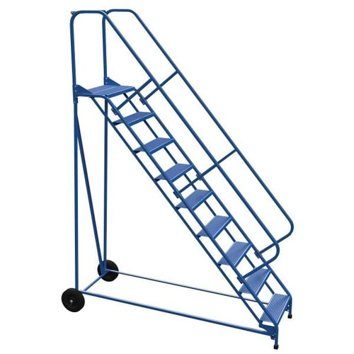 Vestil 50° Perforated 9-Step Roll-A-Fold Ladder 89.63 X 34.25"