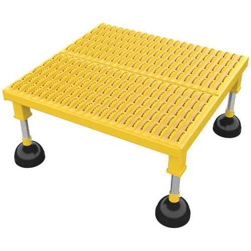 Vestil Low Serrated Portable Adjustable Height Worker Stand 26.25 X 24.19"