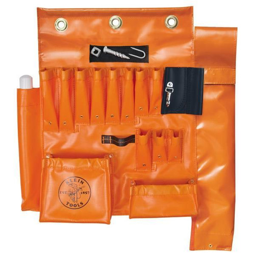Klein Tools Aerial Apron With Hot Stick Pocket Orange
