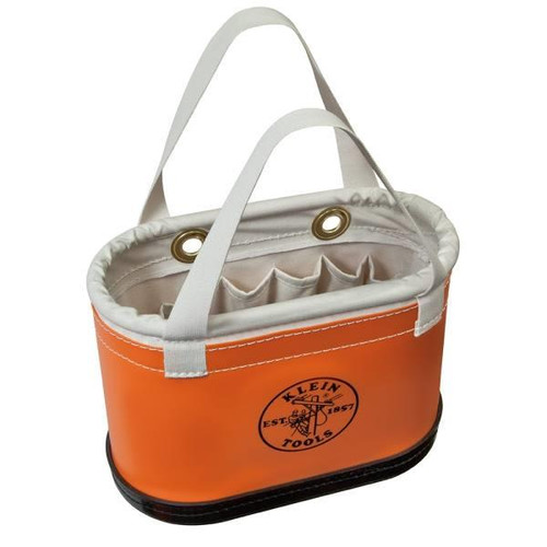 Klein Tools Hard Body Oval Bucket Orange/White Orange