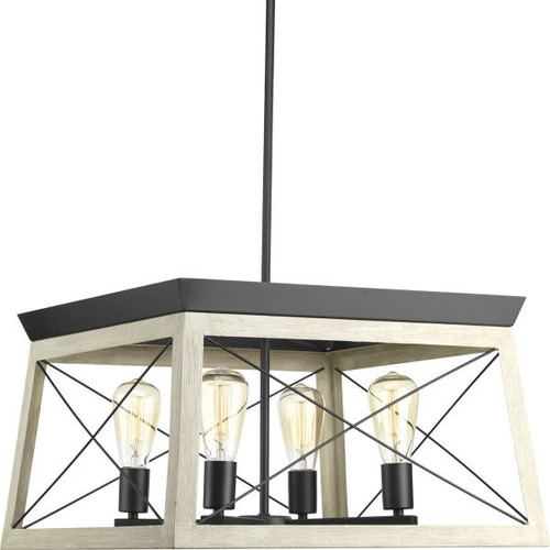 Progress Lighting Briarwood 4-Light Indoor Chandelier P400047-143