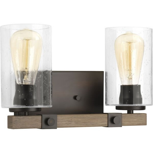 Progress Lighting Barnes Mill 13.5 In. 2-Light Fluorescent Bath Vanity Fixture