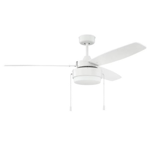 Craftmade Intrepid 52 In. 3-Blade Led Ceiling Fan W/ Light (White)