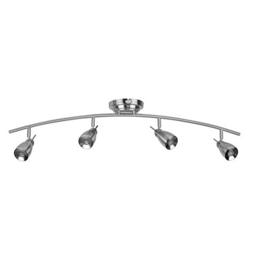 AFX Satellite 35 In. LED Fixed Rail Track Fixture Satin Nickel, 3000k
