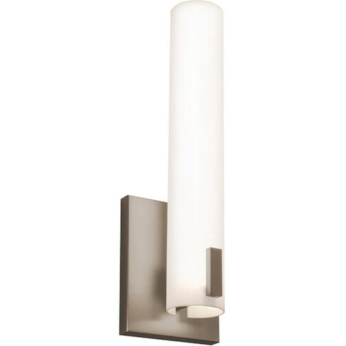 AFX Bowen 14 In. LED Wall Sconce Satin Nickel 120v, 3000k
