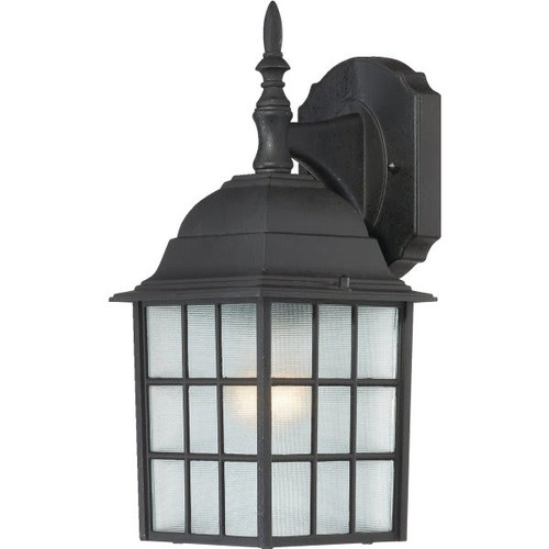 Nuvo Lighting Adams 6.13 X 13.75 In. 1-Light Outdoor Lantern (Black)