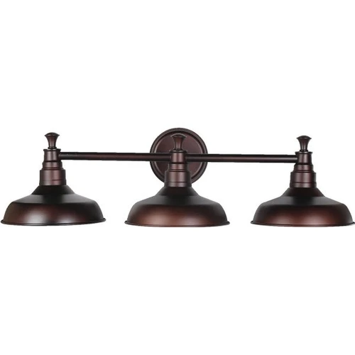 Design House Kimball 31 In. 3-Light  Bath Vanity Fixture Textured Coffee Bronze