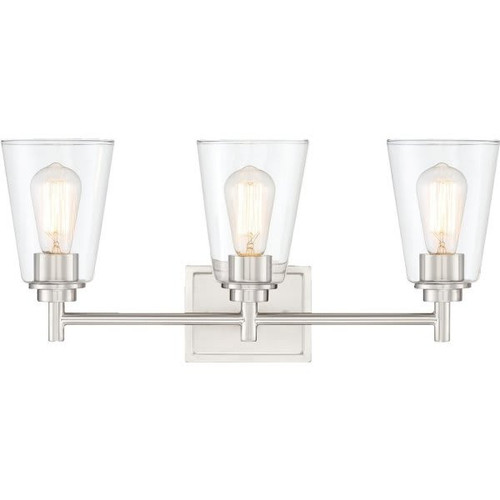 Cordelia Lighting 22.5 In. 3-Light Incandescent Bath Vanity Fixture