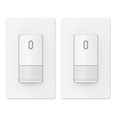 Maintenance Warehouse Single-Pole Motion-Activated Infrared Occupancy Sensor Light Switch With Wall Plate In White