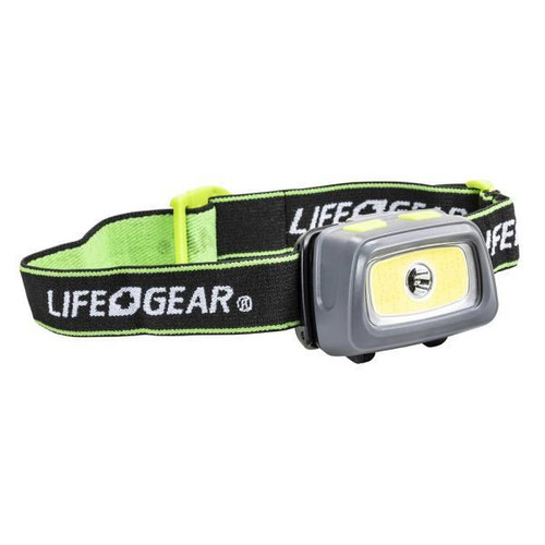 Life+gear 330 Lumen Headlamp With Red And Green Led'S, Safety Flasher, Whistle