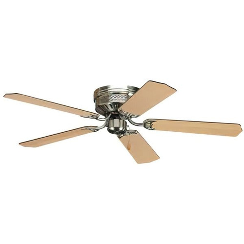 Progress Lighting Airpro 52 In Hugger-Mount Indoor Ceiling Fan (Brushed Nickel)