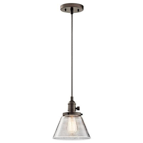 Kichler Avery 8 In. 1-Light Pendant Fixture (Old Bronze)