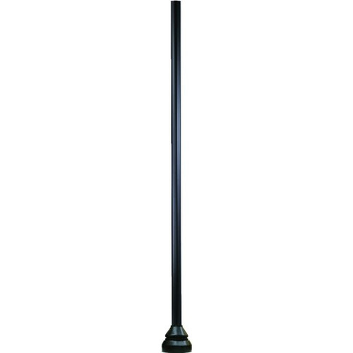 Liteco 12' Commercial Post And Base, 9-1/4h X 11" Dia, Black Aluminum