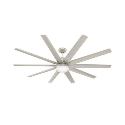 Hunter Overton 72 In. Led Ceiling Fan W/ Light (Matte Nickel)