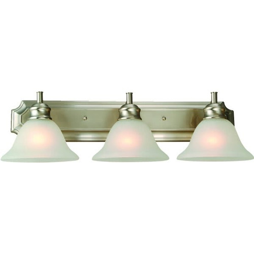 Design House Bristol 24 In. 3-Light Bath Vanity Fixture Satin Nickel