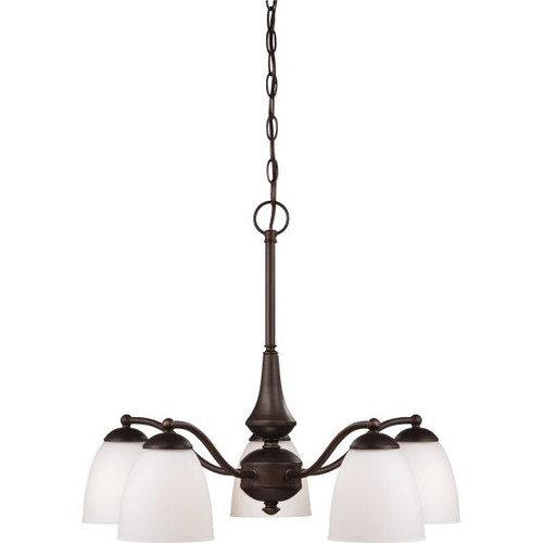 Satco Patton 5-Light Indoor Chandelier (Prarie Bronze)