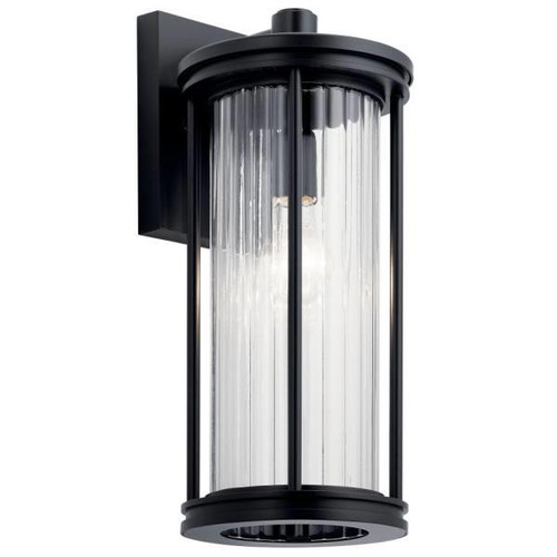 Kichler Barras 16 In. 1-Light Outdoor Wall Sconce (Black)