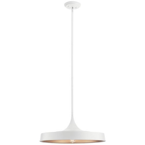 Kichler Elias 9.75 In. 1-Light Pendant Fixture (White)