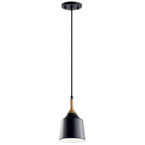 Kichler Danika 1-Light Mini Pendant Fixture (Black)