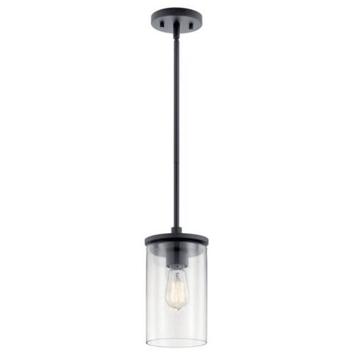 Kichler Crosby 1-Light Pendant Fixture (Black)