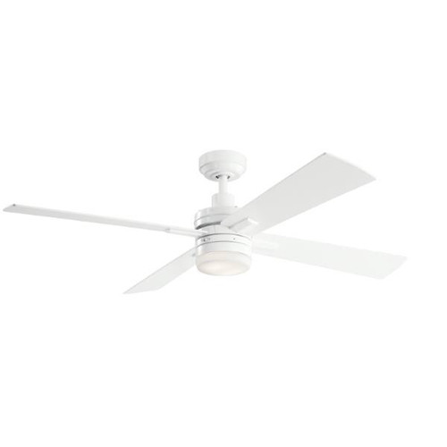 Kichler Lija 52 In. 4-Blade Led Ceiling Fan W/ Light (White)