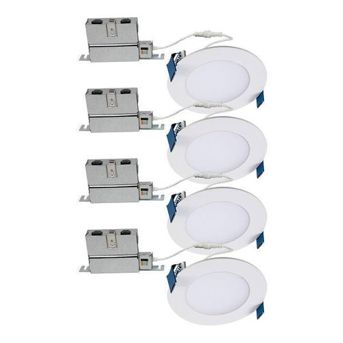 Cooper Lighting 4 Halo Microedge 10.3 Watt Led Downlight, Direct Mount 4-Pack