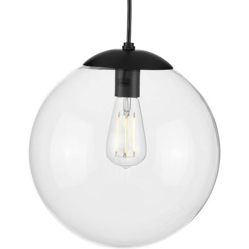 Progress Lighting Atwell 12 In. 1-Light Pendant Fixture (Matte Black)