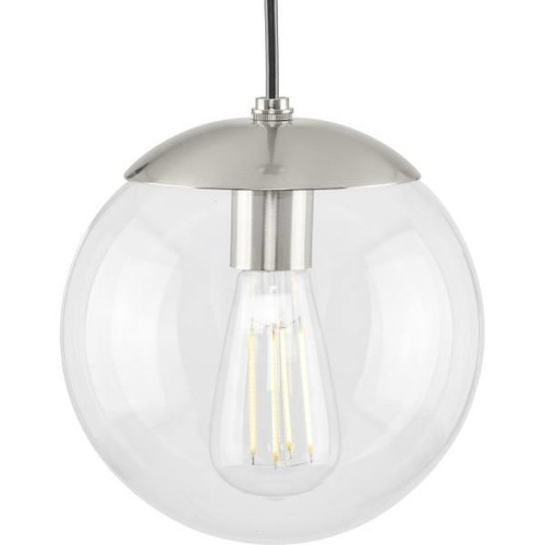 Progress Lighting Atwell 8 In. 1-Light Pendant Fixture (Brushed Nickel)