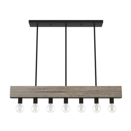 Hunter Donelson 7-Light Indoor Chandelier (Rustic Iron)