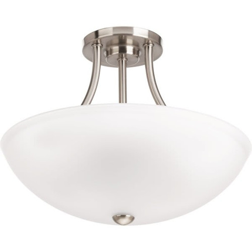 Progress Lighting Gather 13 In. 2-Light Pendant Fixture (Brushed Nickel)