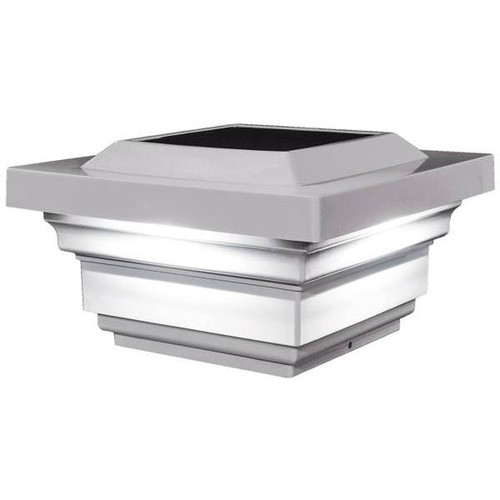 Classy Caps 4 X 4 Inch White Pvc Regal Solar Post Cap