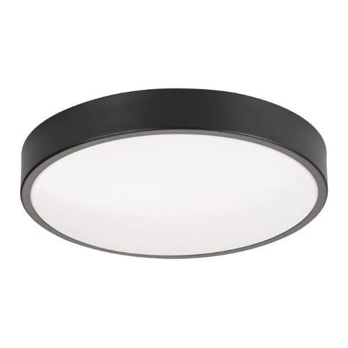 AFX Octavia 12 In. LED Flush Mount Black 120v, 30/35/40k