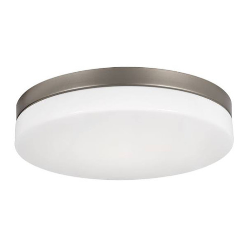 AFX Oscar 11 In. LED Flush Mount Satin Nickel 120v, 27/30/35/40/50k