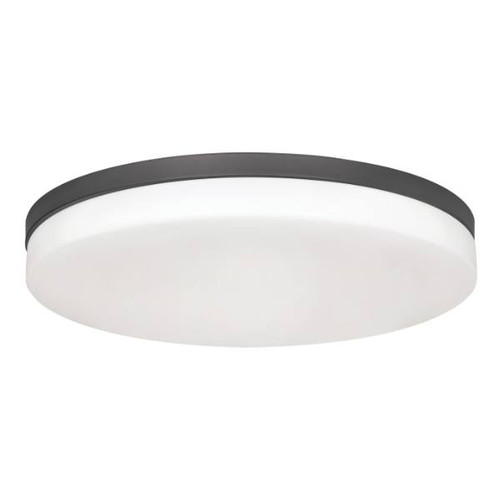AFX Oscar 19 In. LED Flush Mount Black 120v, 27/30/35/40/50k