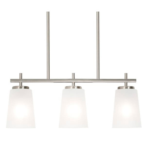 AFX Joanna 23 In. Medium Base Linear Pendant Fixture Satin Nickel 120v