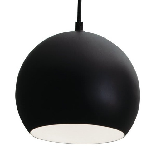 AFX Roxy 8 In. Medium Base Pendant Fixture Black 120v