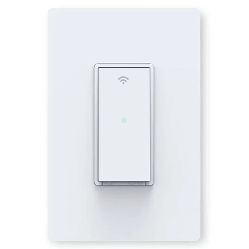 Simply Conserve 1-P Smart Push Button Rocker Light Switch W Wi-Fi, White (10-Pk)