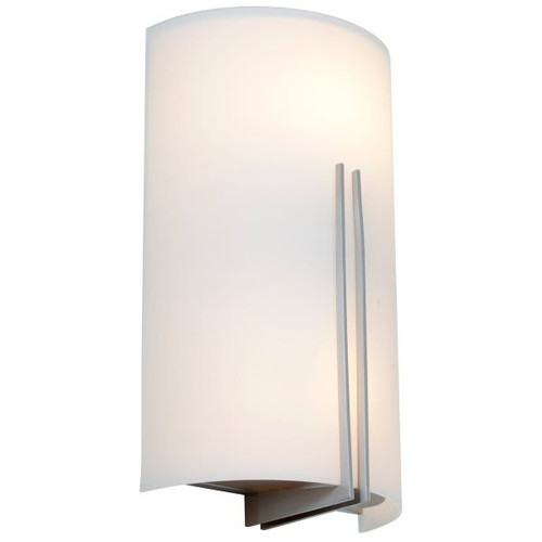 Access Lighting Prong 2 Light Led Wall Sconce Brushed Steel Finish