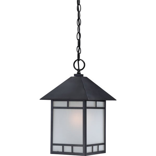 Nuvo Lighting Drexel 10 In. 1-Light Outdoor Pendant Fixture (Black)